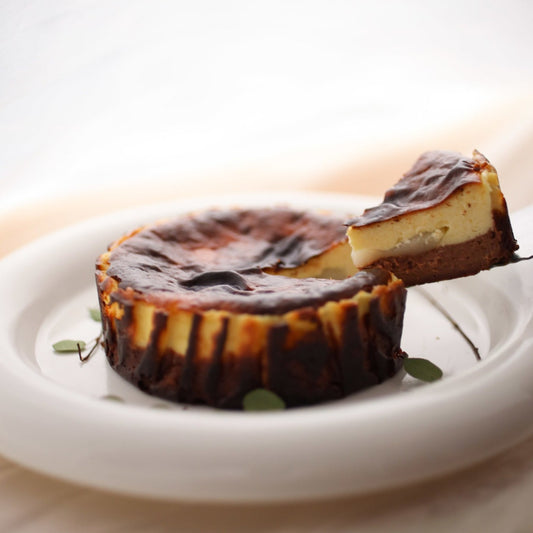 Chocolate Moments: Burnt Basque Cheesecake with Mochi
