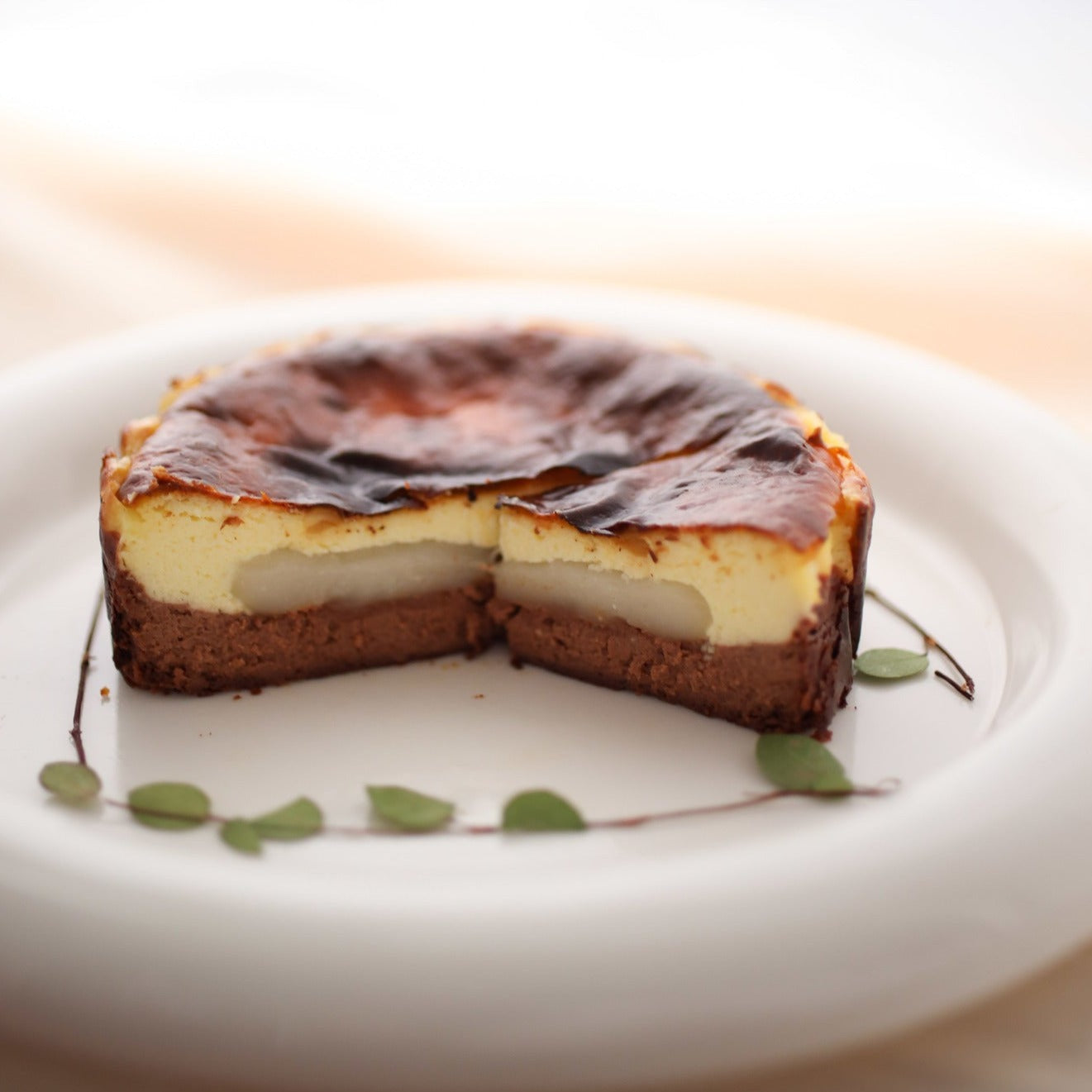 Chocolate Moments: Burnt Basque Cheesecake with Mochi