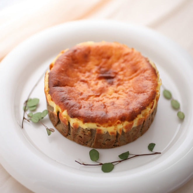The Timeless Earl Grey: Burnt Basque Cheesecake with Mochi