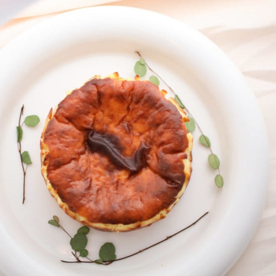 Black & White: Burnt Basque Cheesecake with Mochi